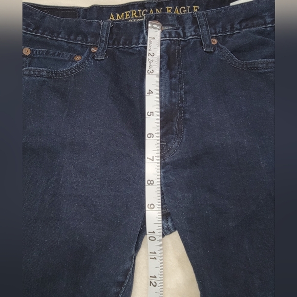 American Eagle Outfitters Blue Straight Jeans Classic Denim - Picture 8 of 14